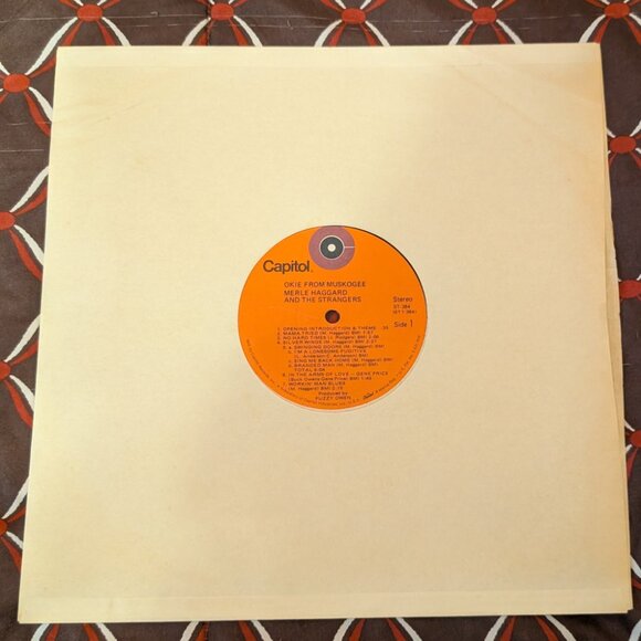 Merle Haggard Okie From Muskogee Recorded "Live" In Muskogee Oklahoma LP Record - Picture 3 of 6